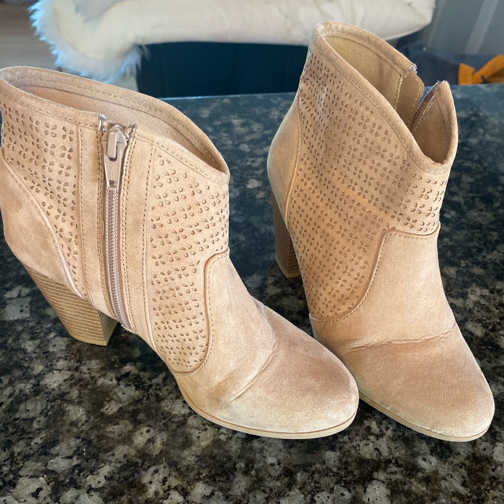 Tan booties